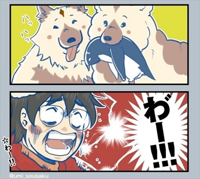 昭和基地とペンギン