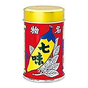 七味唐辛子　八幡屋礒五郎　イス　缶