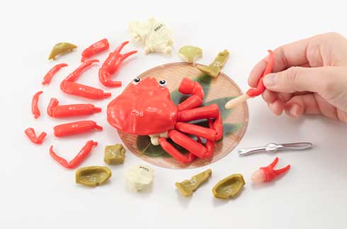 一杯買い ズワイガニ 解体 パズル 茹で かにみそ ホジホジ バンダイ