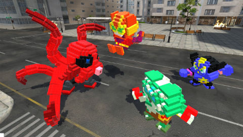 クラフトカードゲーム ドットヒーローズ バトルシーン