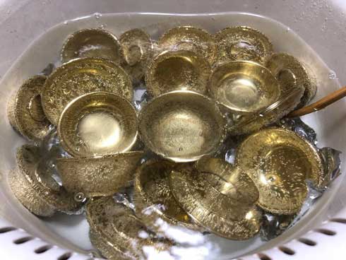 仏具 汚れ 落ちる 動画 アルミホイル 重曹 クエン酸 泡