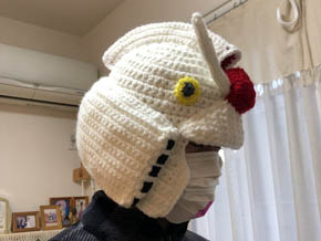 編み物ガンダムヘッド