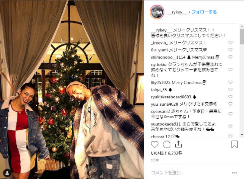 紅蘭 RYKEY 出産 女児 ラッパー 事実婚 Instagram