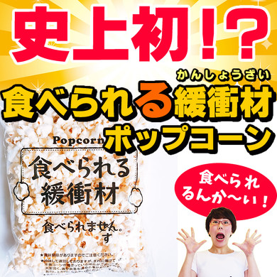 食べられる緩衝材の写真