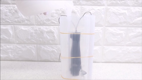 圧倒的不審者の極み 包丁 牛乳