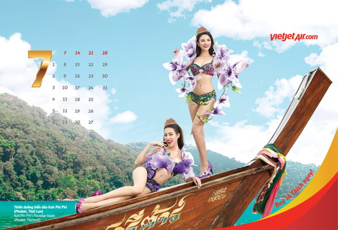 ベトジェット ビキニ カレンダー