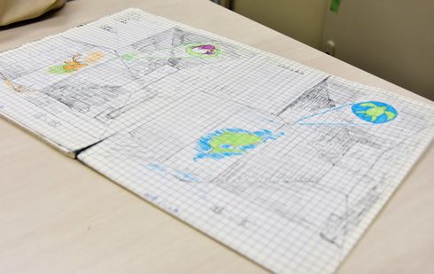 工事現場　仮囲い　ディスプレイ　アート　作品　コーナー　ガテン系アート　麹町