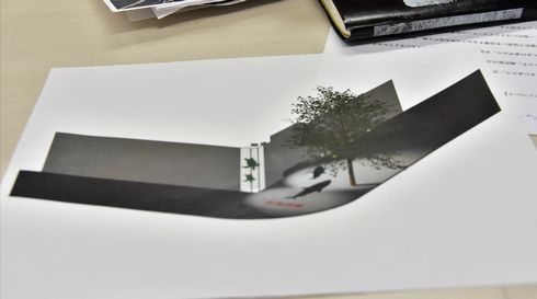 工事現場　仮囲い　ディスプレイ　アート　作品　コーナー　ガテン系アート　麹町