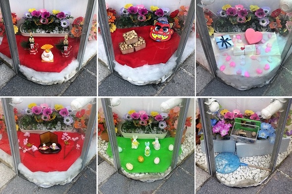 工事現場　仮囲い　ディスプレイ　アート　作品　コーナー　ガテン系アート　麹町