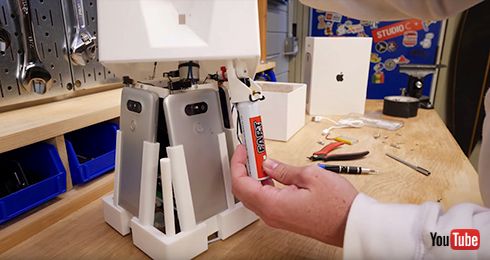 荷物泥棒をこらしめる！　映像も記録するグリッター散布マシンが芸術的