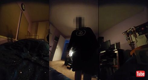 荷物泥棒をこらしめる！　映像も記録するグリッター散布マシンが芸術的