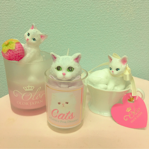 猫のキャンドル