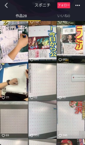 スポニチ TikTok