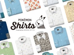 ポケモンシャツ original stitch オックス生地 エーフィ柄 ポケモンシャツ original stitch オックス生地 エーフィ柄