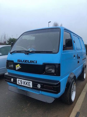 スズキ バイク クルマ 魔改造 移植 エンジン バンディット スーパー・キャリー