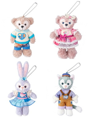ダッフィーフレンズ2019 ハートウォーミングデイズ ぬいぐるみバッジ セット 2018年1月8日発売「ダッフィーのハートウォーミング・デイズ」の