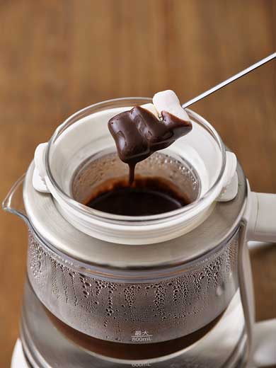 調理 電気ケトル LUCTUS クックケトル ゆで卵 チョコレートフォンデュ