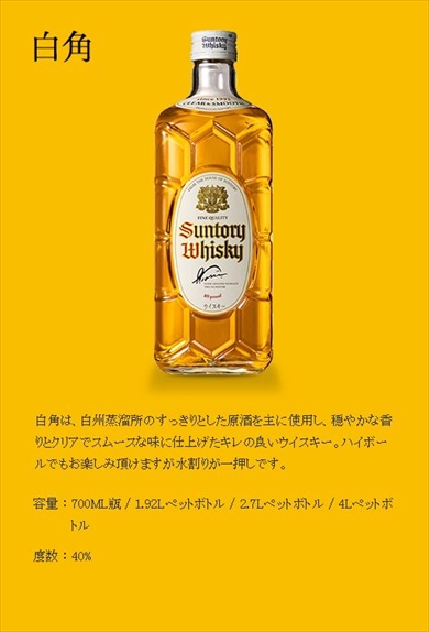 サントリー ウイスキー 限定白角（3本）　終売 371a5a31ab5f07dbc4b6c0124490df