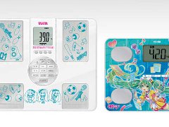 タニタ、初音ミクとコラボした「ボイス体組成計」や「歩数計」を