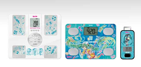 初音ミク タニタ コラボ 体組成計 歩数計 ボイス