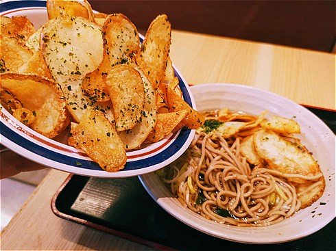 ポテトチップスそば