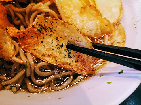 ポテトチップスそば