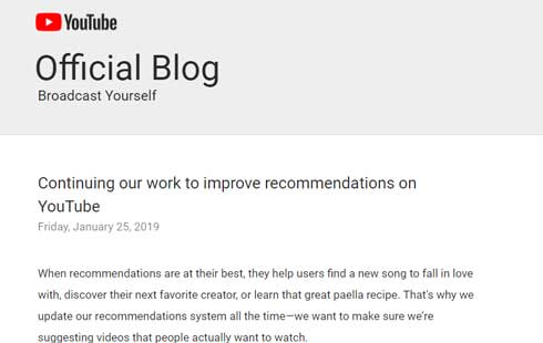 YouTube おすすめ 改善 レコメンド 動画 ガイドライン