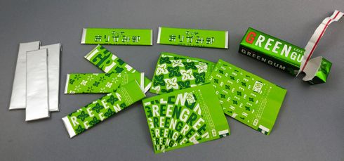 ロッテ　ガム　包み紙　折り紙　おりがみ　