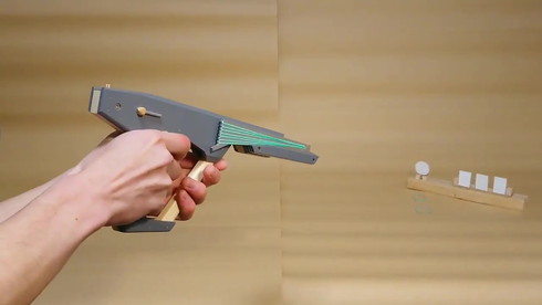 ゴム銃 セミオート