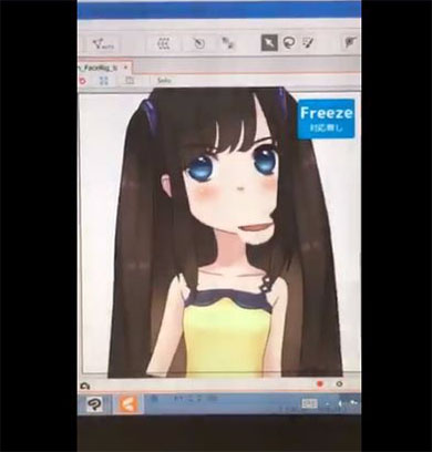 顔が大きくなり口がはみ出た