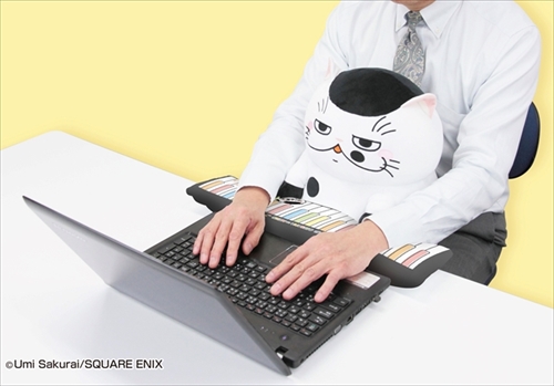 おじさまと猫PCクッション
