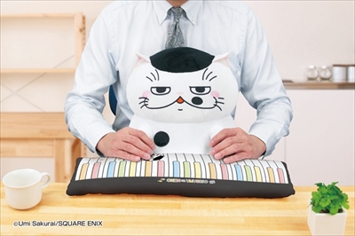 おじさまと猫PCクッション