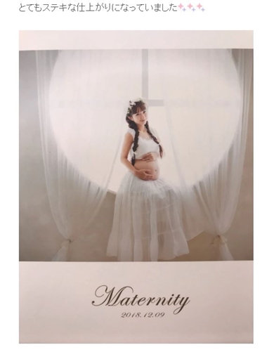 辻希美 マタニティフォト 第4子 妊娠中 幸空 コア
