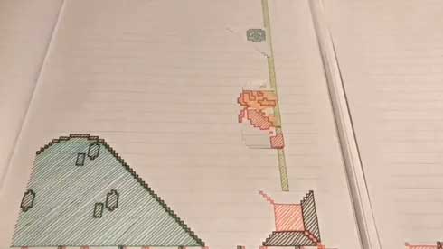 ノート マリオ 手描き ストップモーション アニメーション コマ撮り