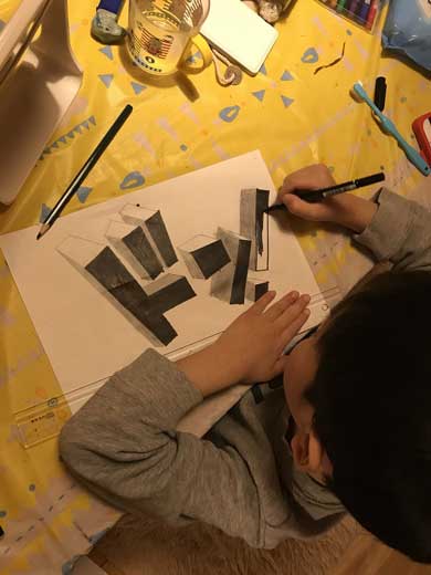 トリックアート 作る 6歳 子ども
