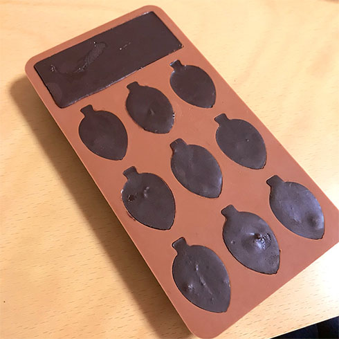 固まったチョコレート