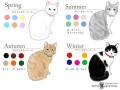 愛猫に似合う色がひと目で分かる！　猫の「パーソにゃるカラー」診断がすごい使える