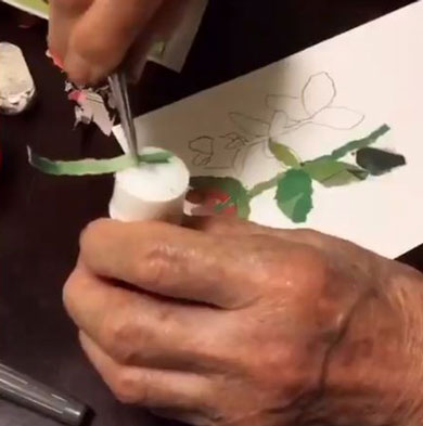 のりを張るところ