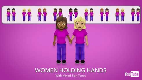 iPhone 絵文字 人物 長押し 肌 色違い 選べる スキントーン 変更