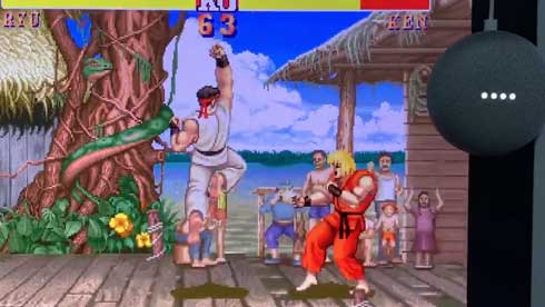 音声 入力 格闘ゲーム コマンド スマートスピーカー Google Home ストツー