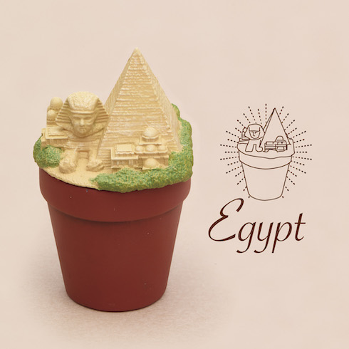 パンダの穴 旅行 植木鉢