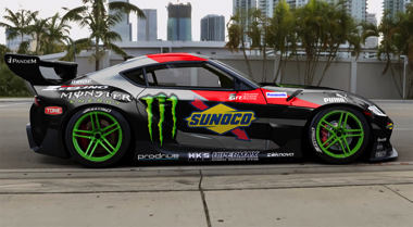 トヨタ スープラ 新型 GR ドリフト D1