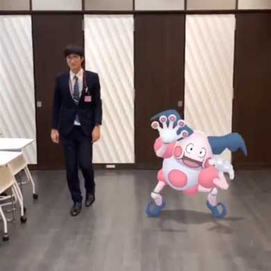 バリヤード 一緒 壁をつける パントマイム ポケモンGO 共演 クラウン マイン