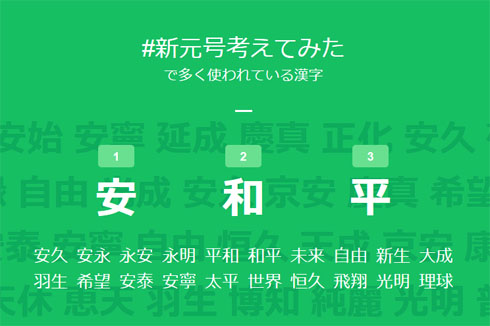 新元号ジェネレーター