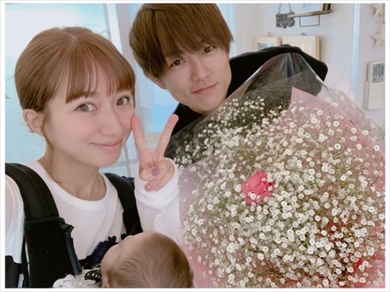 辻希美 杉浦太陽 ホワイトデー バレンタインデー 花束 お返し かすみ草 幸空 こあ