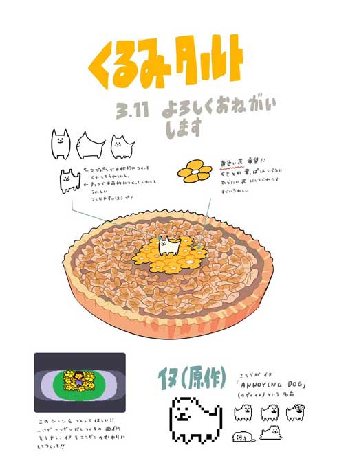 誕生日 母 ケーキ くるみタルト 設計図 イラスト Undertale アンダーテール 手作り