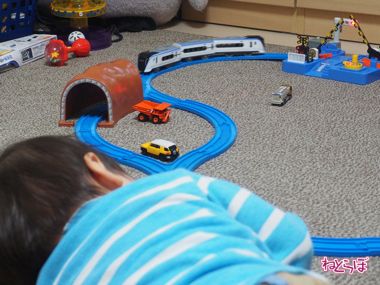 プラレール 構築術 レール レイアウト 空転