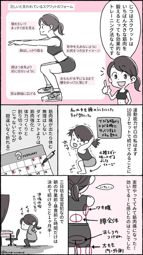 スクワットしたらなんか色々良かった話