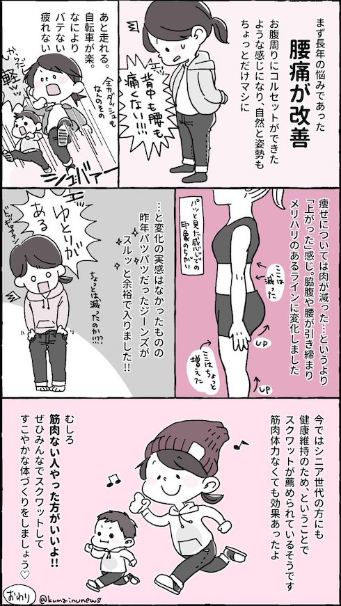 スクワットしたらなんか色々良かった話