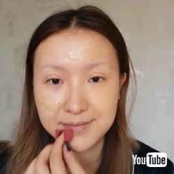 液体ブロンザーを使用